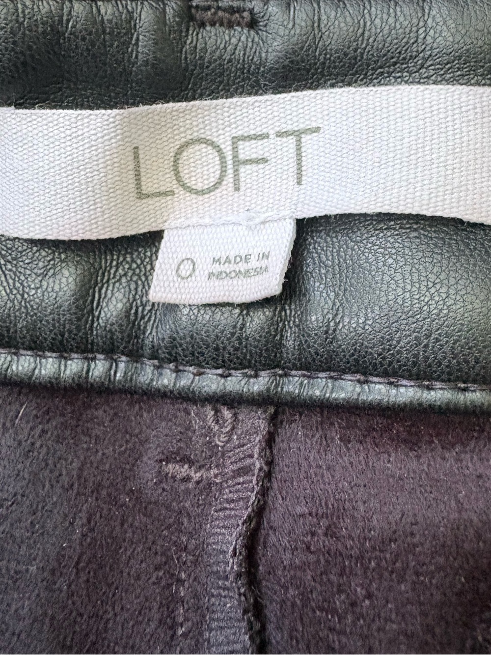 Loft Palmer Wide Leg Crop Pants in Faux Leather - Picture 6 of 6